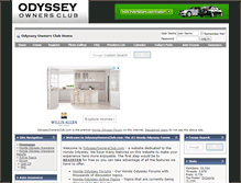 Tablet Screenshot of odysseyownersclub.com